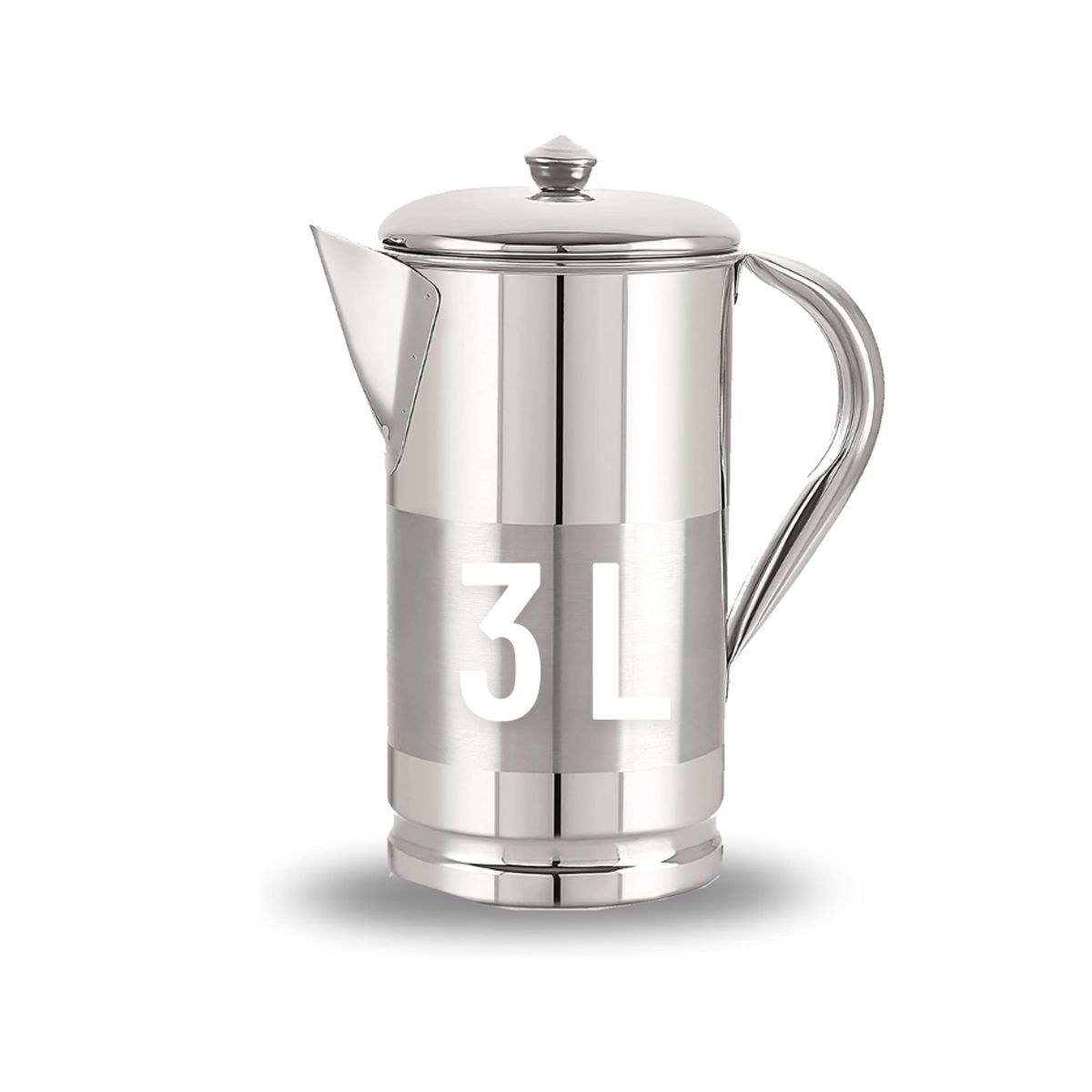 GENERICO - Jarra de agua de acero inoxidable 3 L