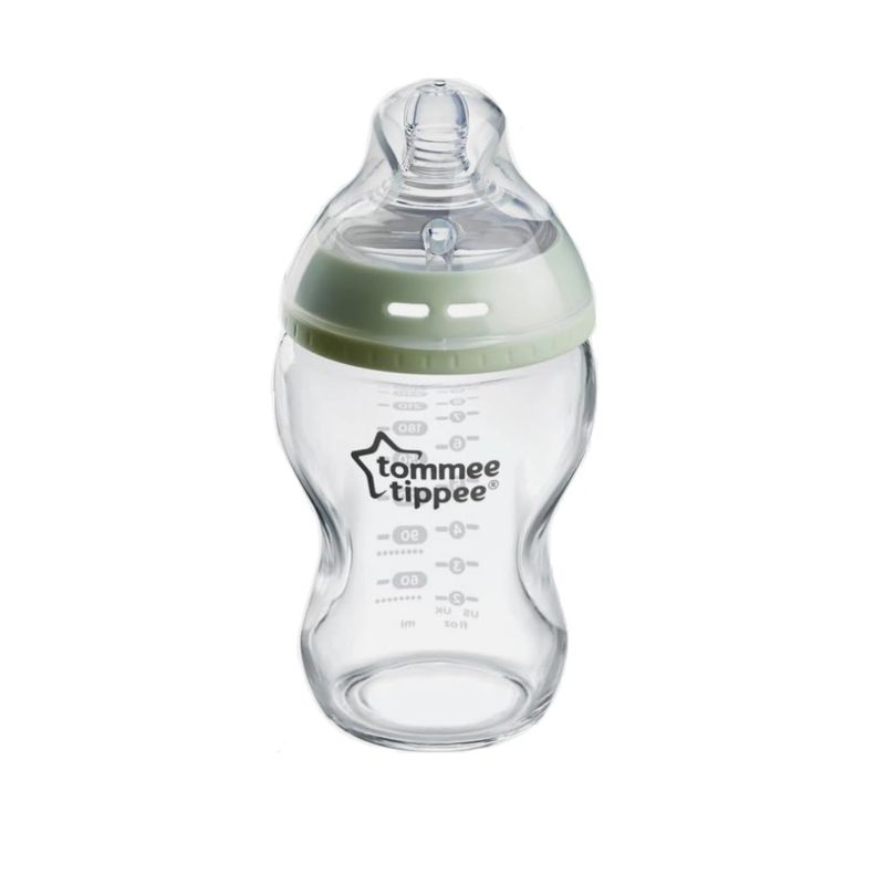 TOMMEE TIPPEE - Biberon De Vidrio Recien Nacido 250ml + Chupon Anatomico