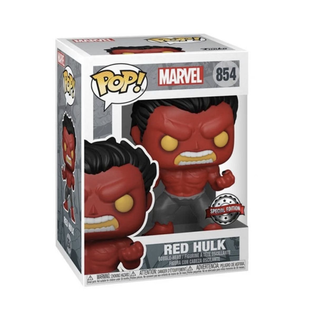 FUNKO - Red Hulk Funko Pop 854 Marvel Exclusivo Original