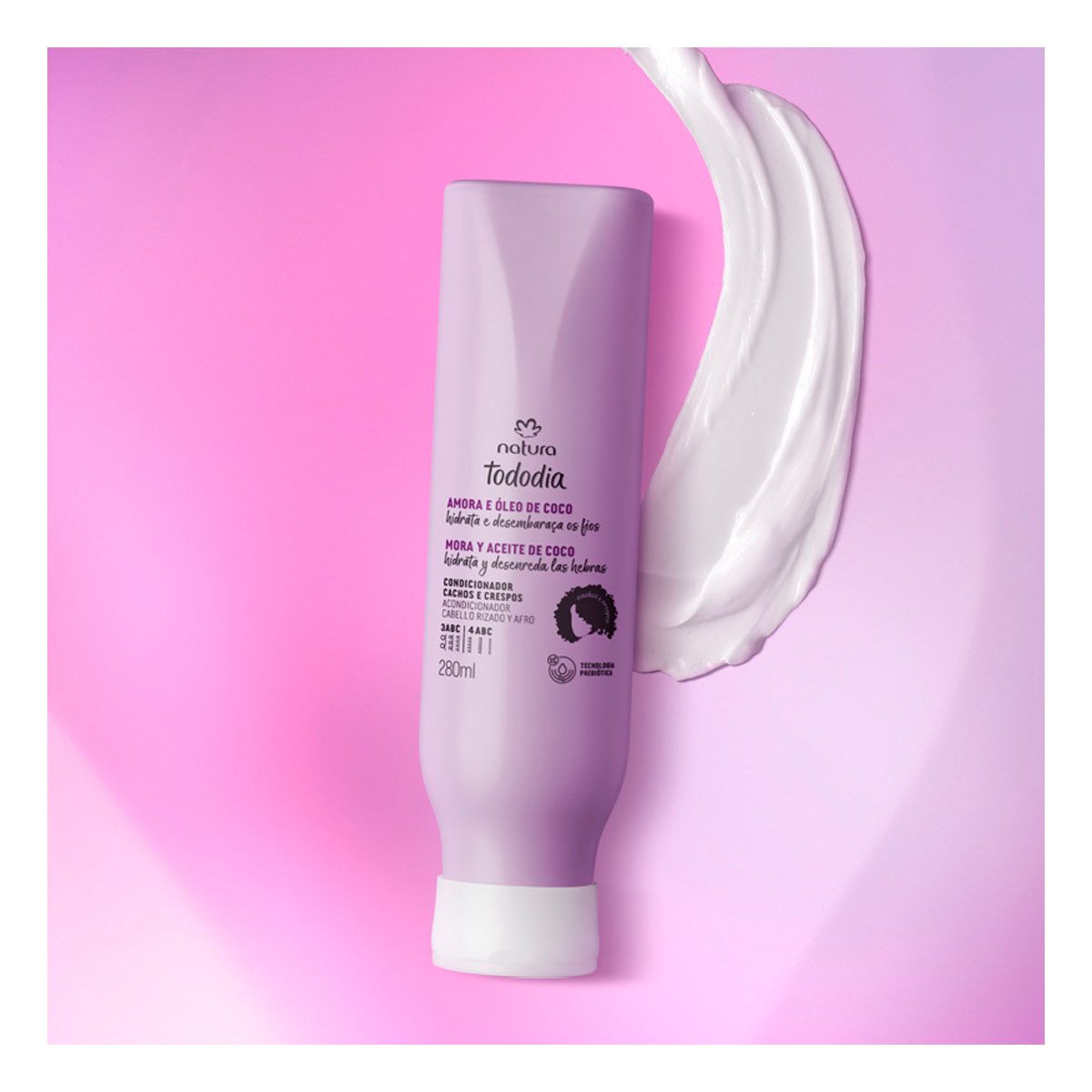 NATURA - Tododia Rizos Acondicionador Mora y Aceite de Coco