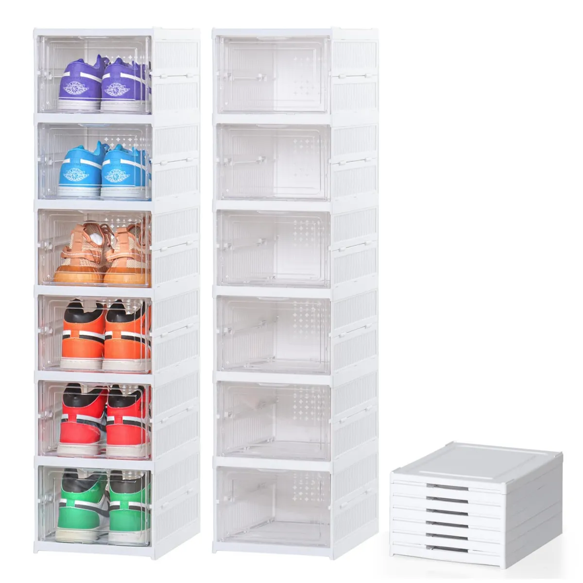 GENERICO - zapatera plegable de 6 niveles almacenamiento para zapatos