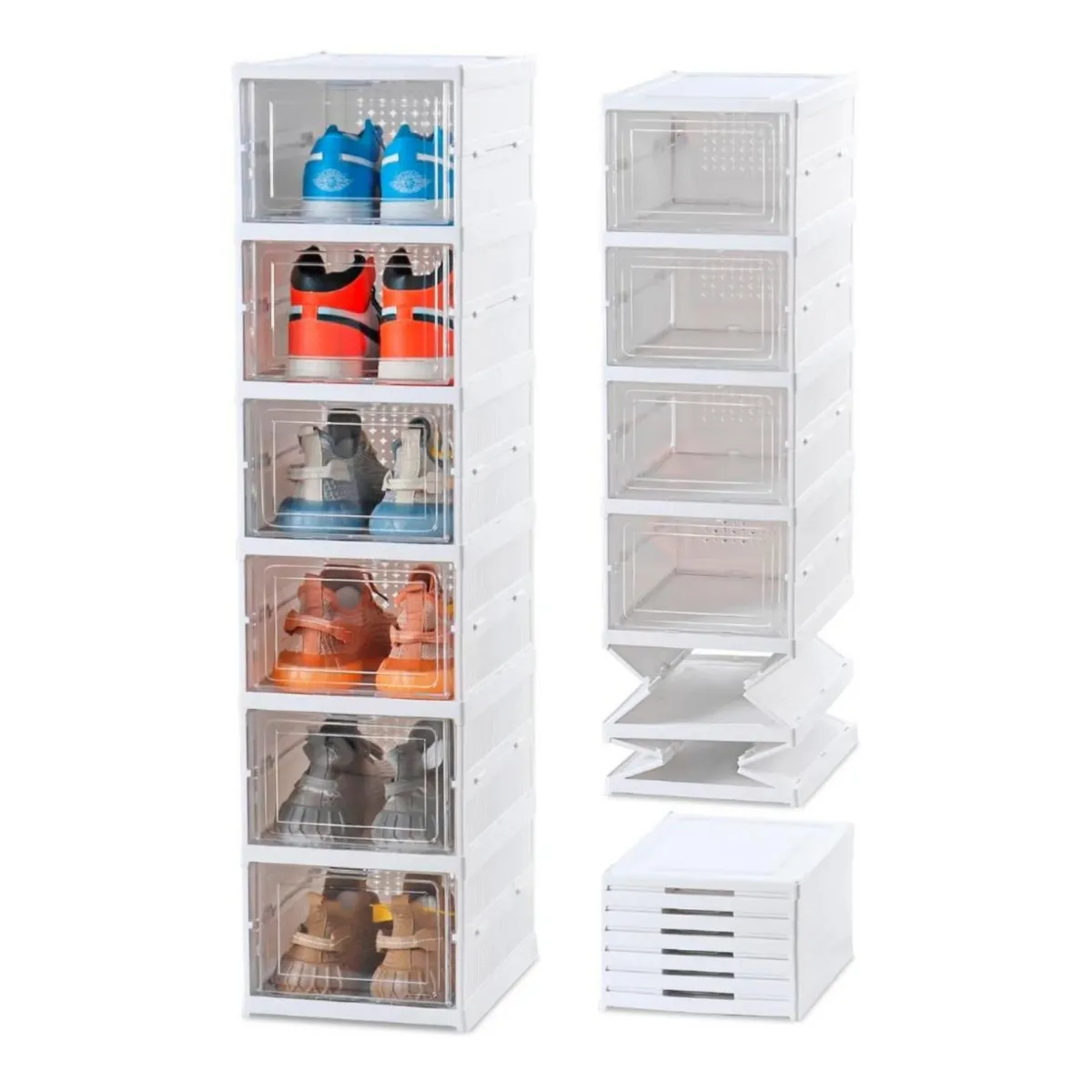 GENERICO - zapatera plegable de 6 niveles almacenamiento para zapatos