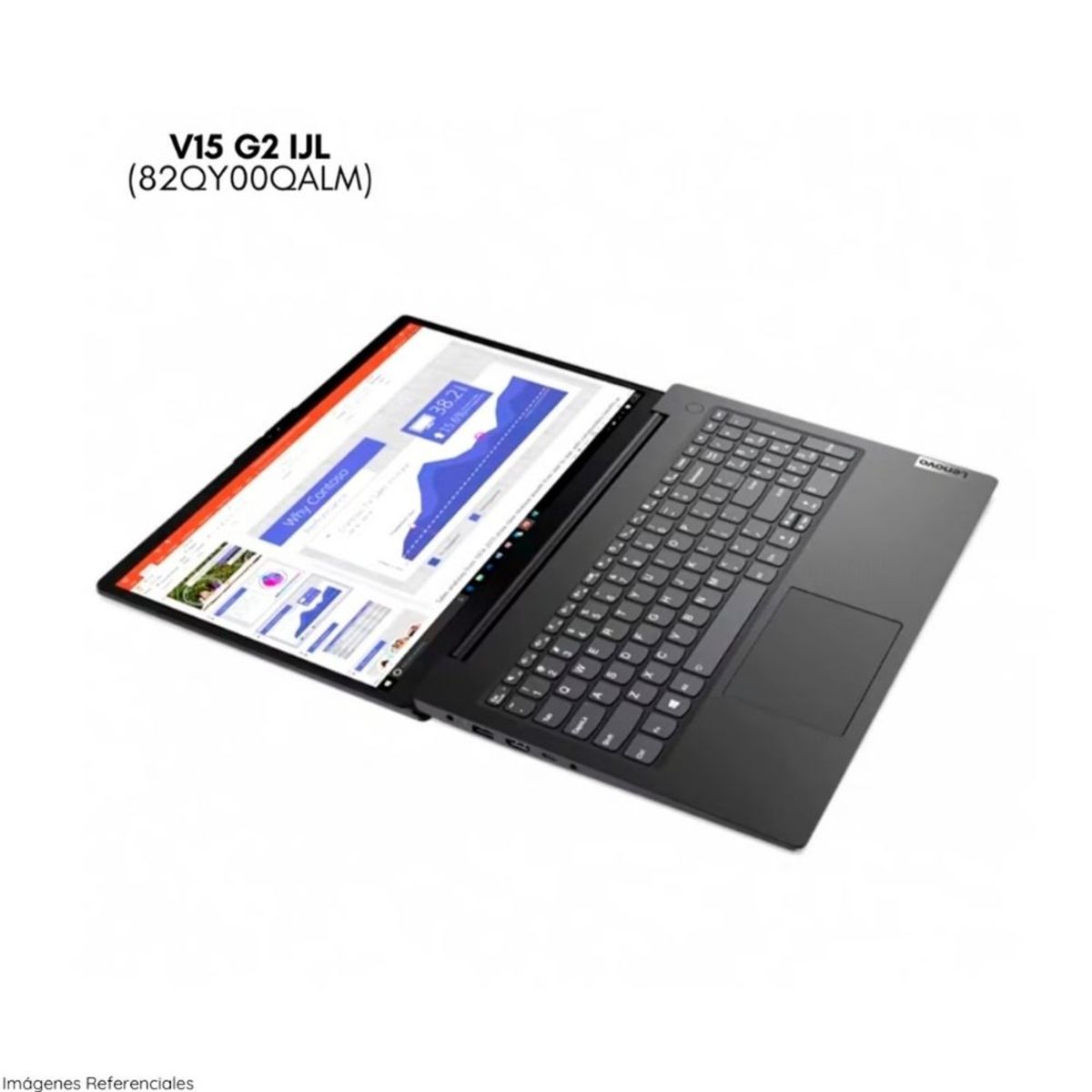 LENOVO - Laptop Lenovo V15 G2 IJL 15.6"   FHD Intel Celeron N4500 8GB RAM 256GB SSD 82QY00QALM - Negro