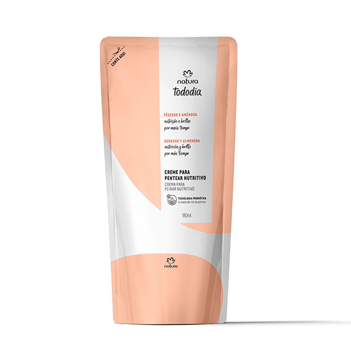 NATURA - Repuesto Crema para Peinar Nutritiva Tododia durazno y almendra