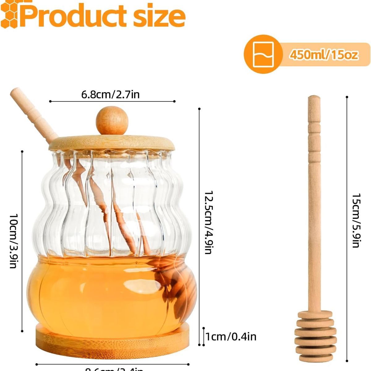 GENERICO - Frasco para miel modelo original