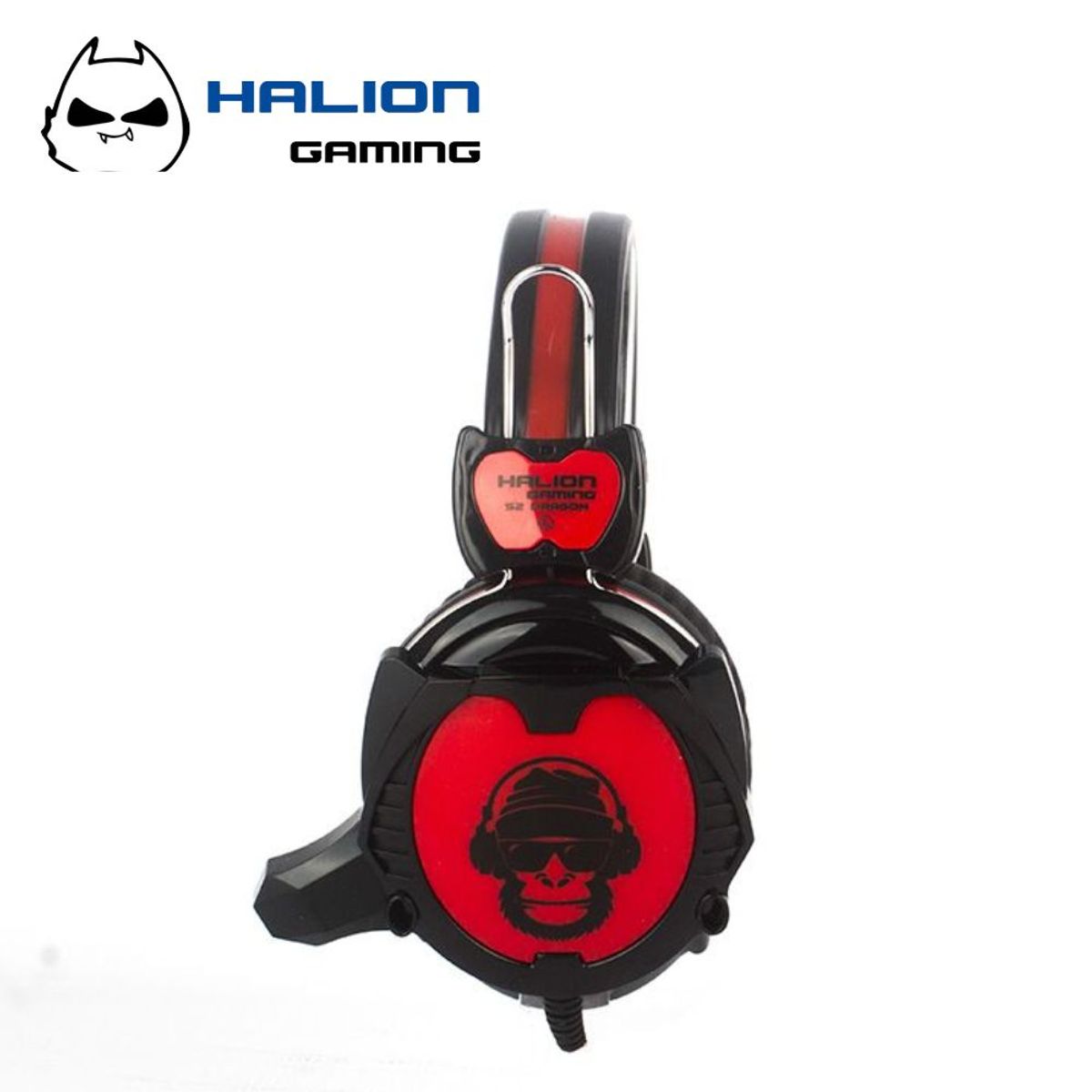 HALION - Audifono Gamer Halion Ha-s2 Monkey - Rojo