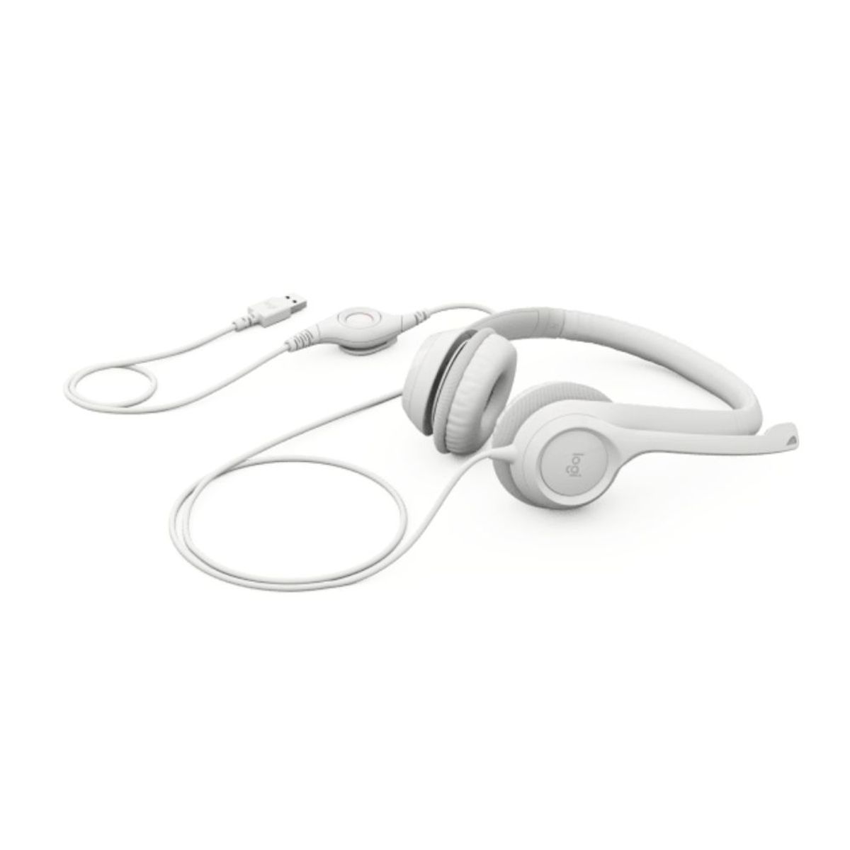 LOGITECH - Audifono con Microfono Logitech H390 USB - Blanco
