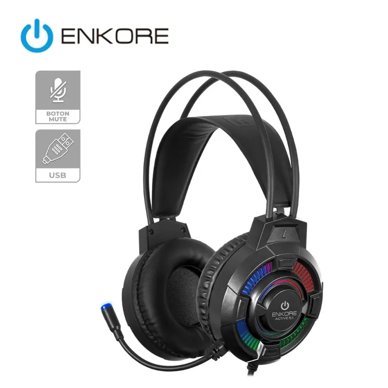 ENKORE - Audífonos Gamer Enkore Active Con Microfono EKHG1004U