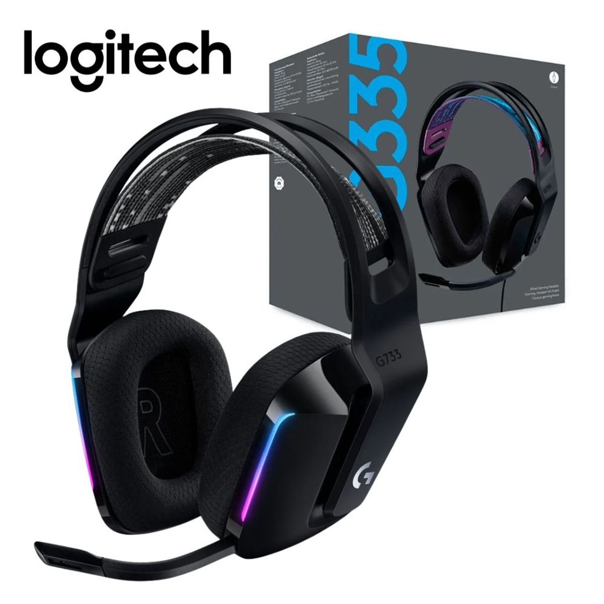 LOGITECH - Audifono Gaming Logitech G G335 Wired - Negro