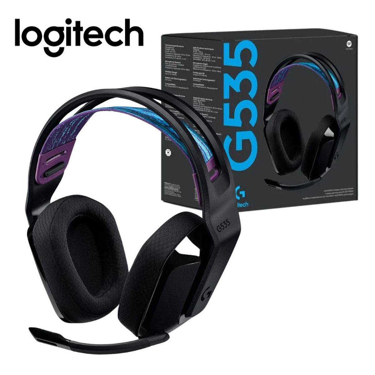 LOGITECH - Audífono Logitech G535 Lightspeed Wireless 7.1