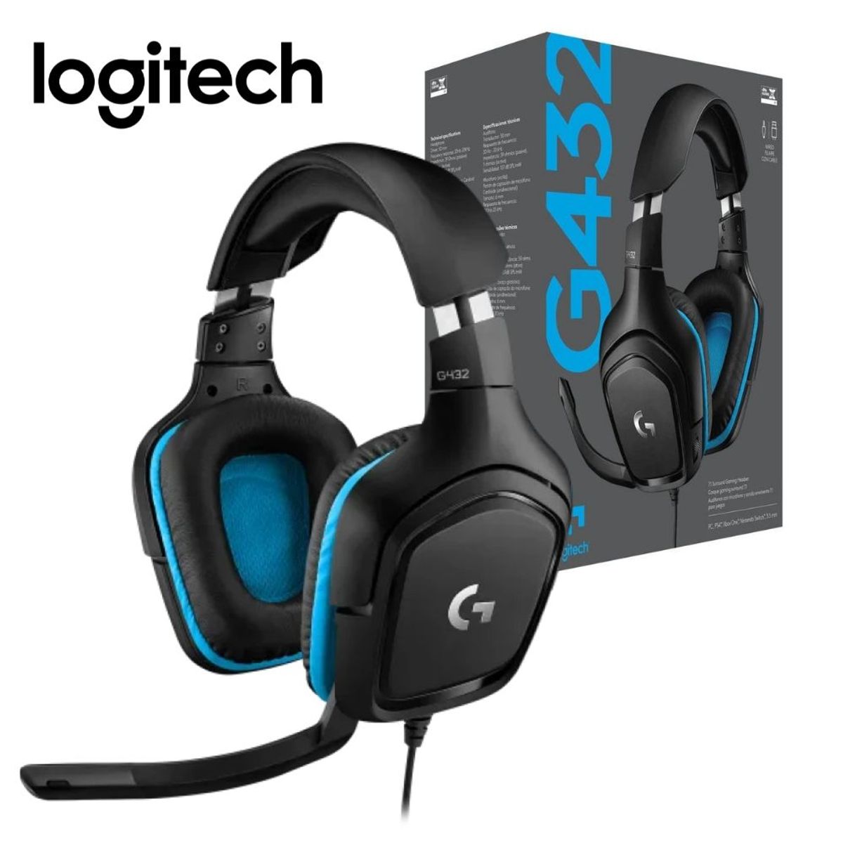 LOGITECH - Audifono Gaming Logitech G G432 7.1 Surround