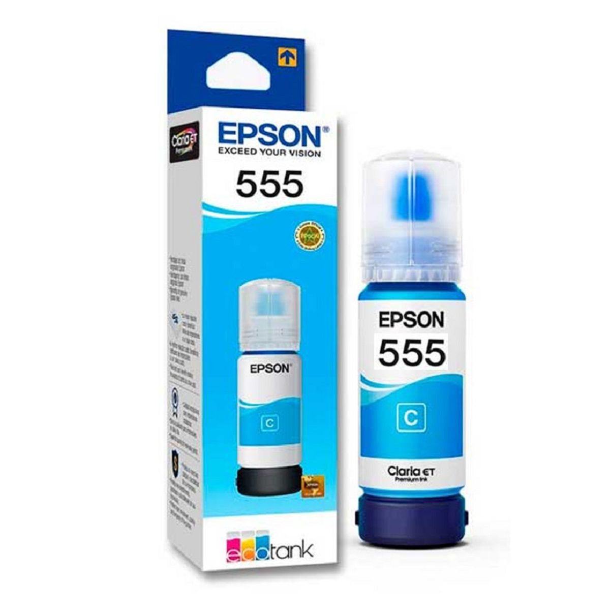 EPSON - Botella de Tinta Epson 555 Cian T555220 - 70ml Original