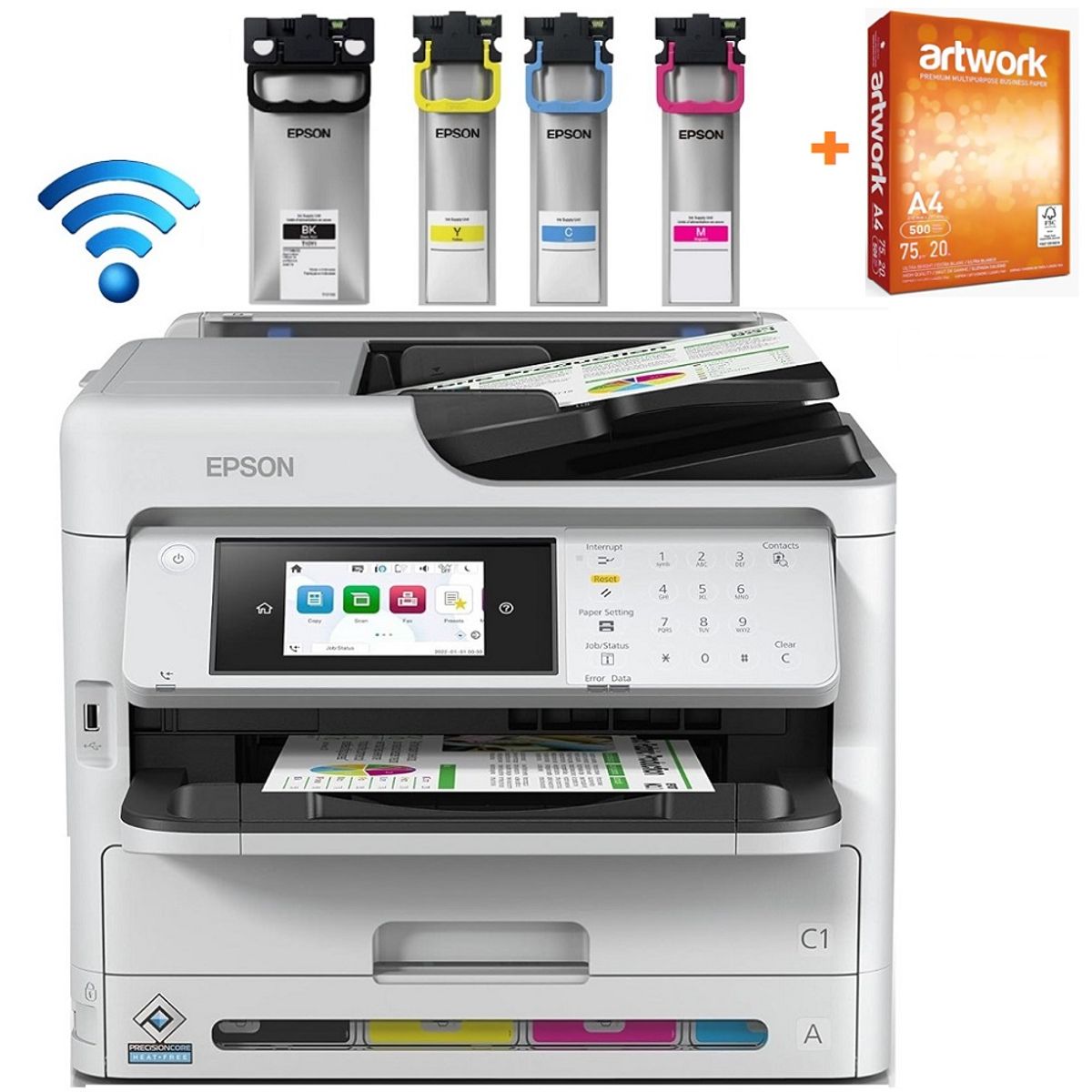 EPSON - Impresora Multifuncion Epson WorkForce Pro WF-C5890  Fax/LAN/WiFi/USB