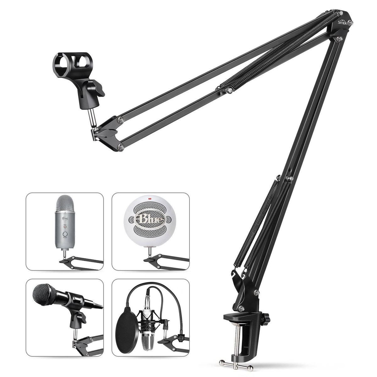 GENERICO - SOPORTE DE MICRÓFONO PROFESIONAL PARA MONTAJE EN PARED