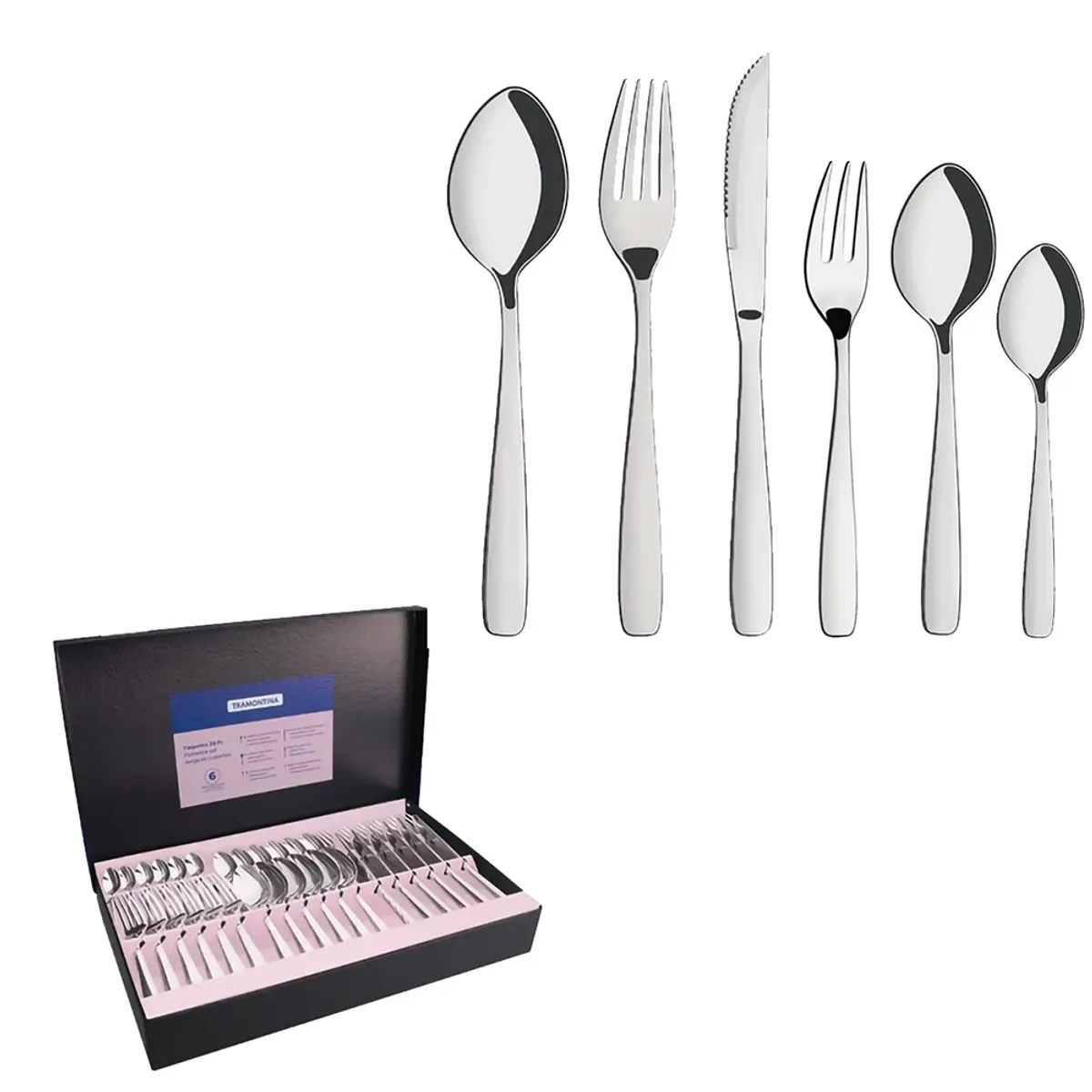 TRAMONTINA - Cubiertos Tramontina 36 Pzas Amazonas 66960134