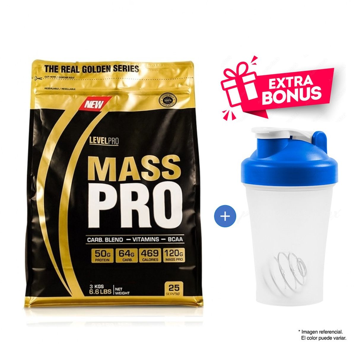 LEVEL PRO - Mass Gainer Level Pro Mass Pro 3kg Vainilla