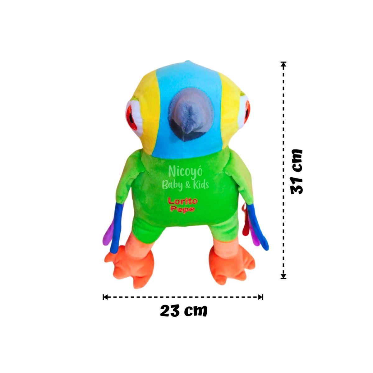BABY - Peluche Lorito Pepe 31 cm