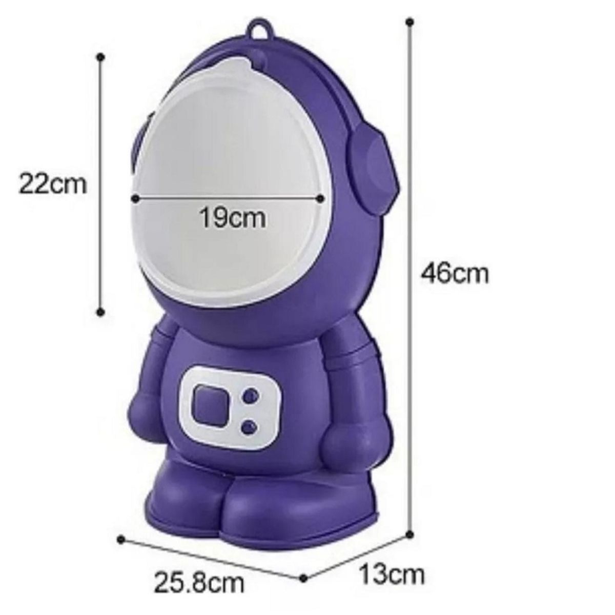 GENERICO - LINDO ORINAL DE ENTRENAMIENTO PARA NIÑOS DE ROBOT MORADO