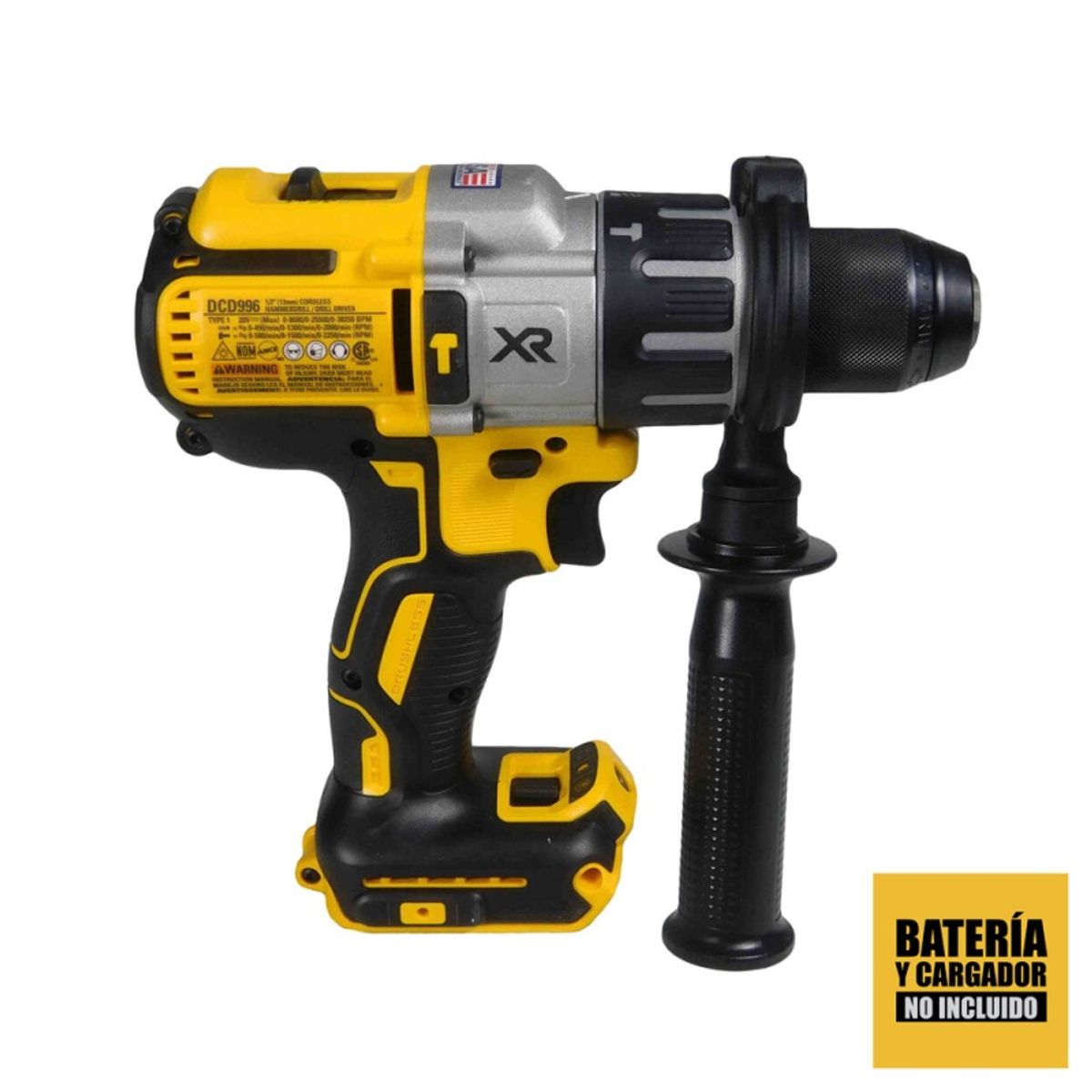DEWALT - Kit Taladro 20V MAX XR + 2 Baterías 5Ah y Cargador