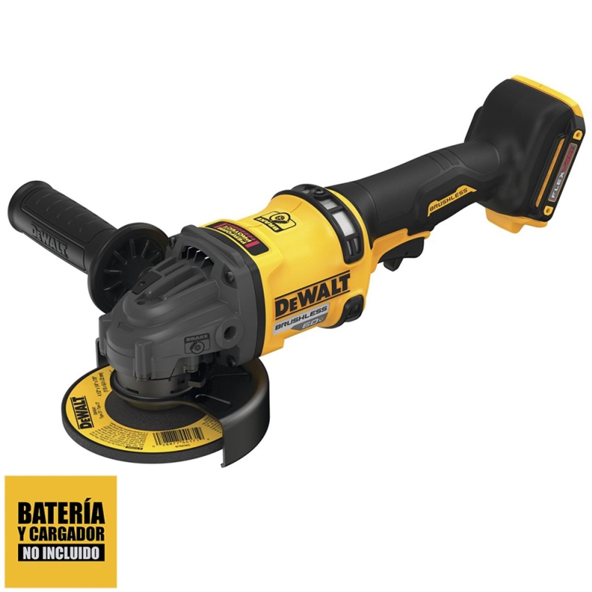 DEWALT - Esmeril  4-1/2" Flexvolt 60V sin cargador/bateria