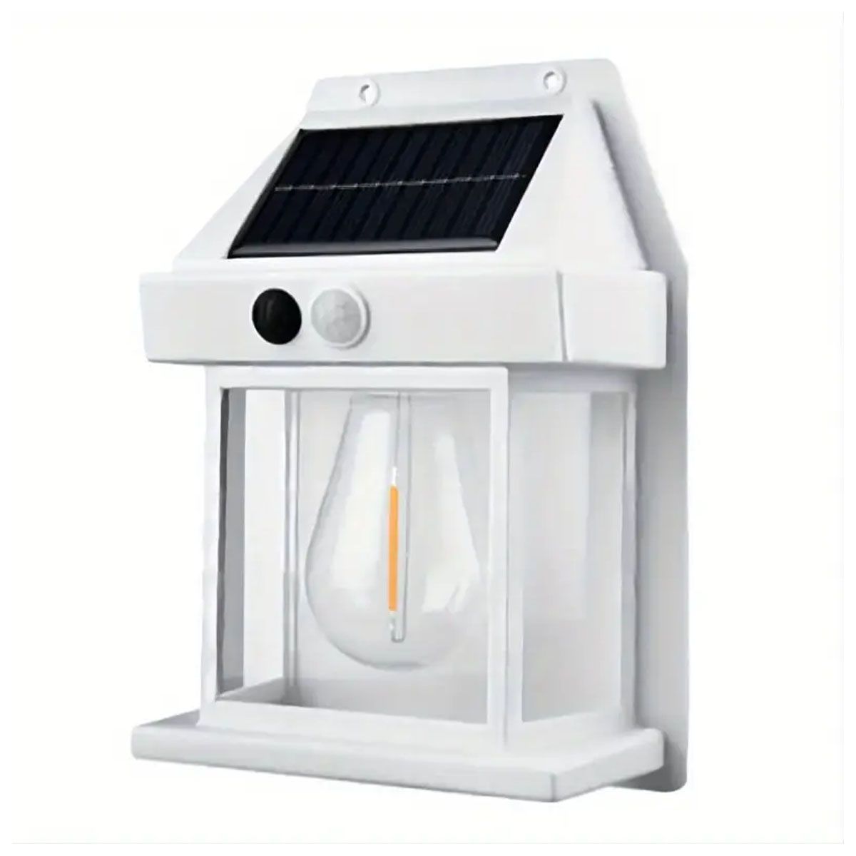 GENERICO - FOCO LAMPARA SOLAR LED PARA EXTERIORES CON SENSOR BLANCO