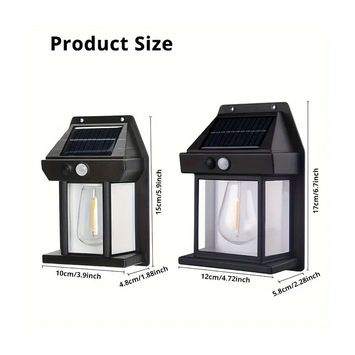 GENERICO - FOCO LAMPARA SOLAR LED PARA EXTERIORES CON SENSOR BLANCO