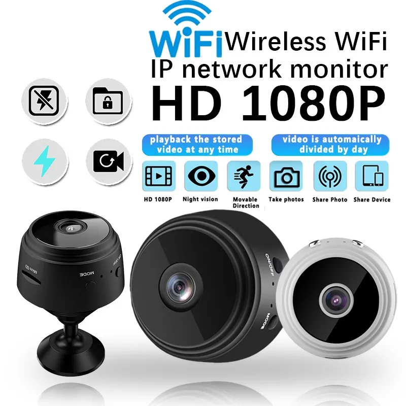 SEISA - MINI CAMARA ESPIA VIDEOVIGILANCIA SEISA FULL HD 1080 WIFI INALAMBRICO 360 AUDIO