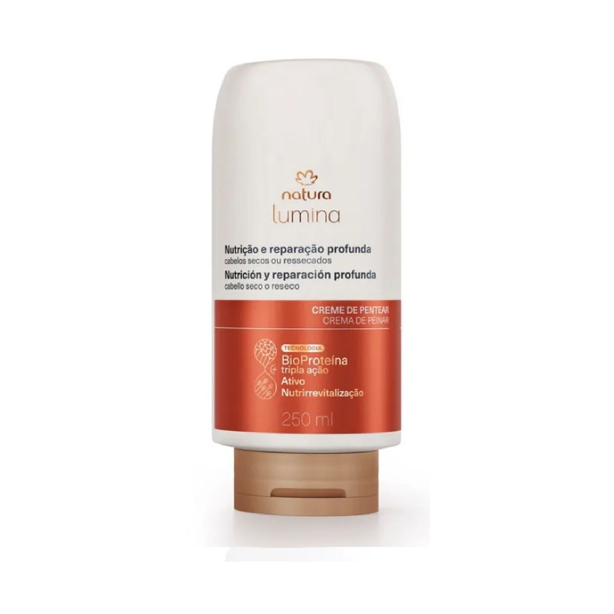 NATURA - Crema para peinar cabello seco 250ml lumina Natura