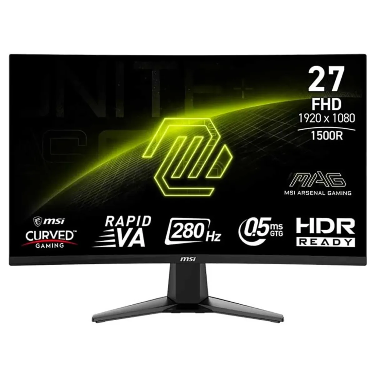 MSI - Monitor curvo gaming MSI MAG 276CXF 27 FHD 1500R Rapid VA 280Hz