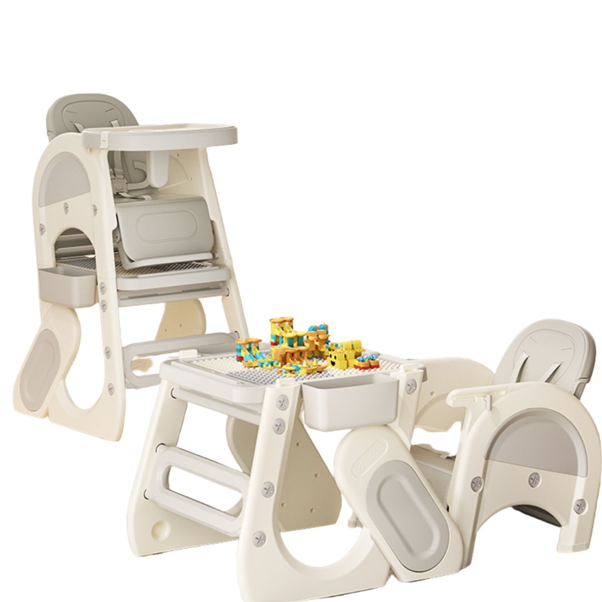 GENERICO - Silla de comer escritorio para bebes y niños amarillo