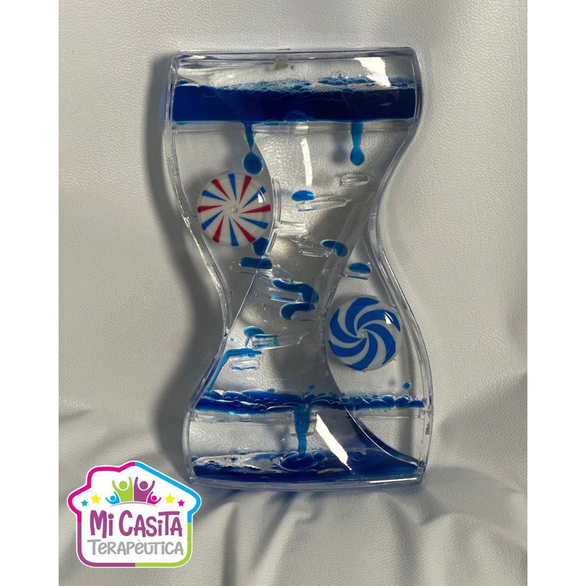 GENERICO - Botella de la calma Espiral Azul