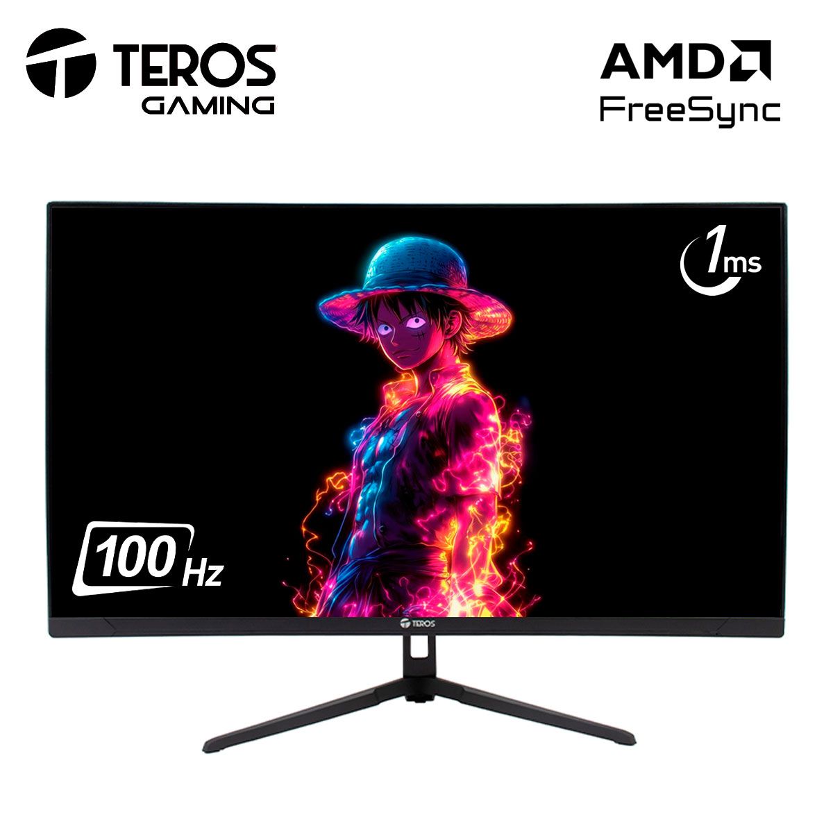 TEROS GAMING - Monitor Gamer Curvo Teros TE-2732S 27 FHD 100Hz 1ms FreeSync Premium