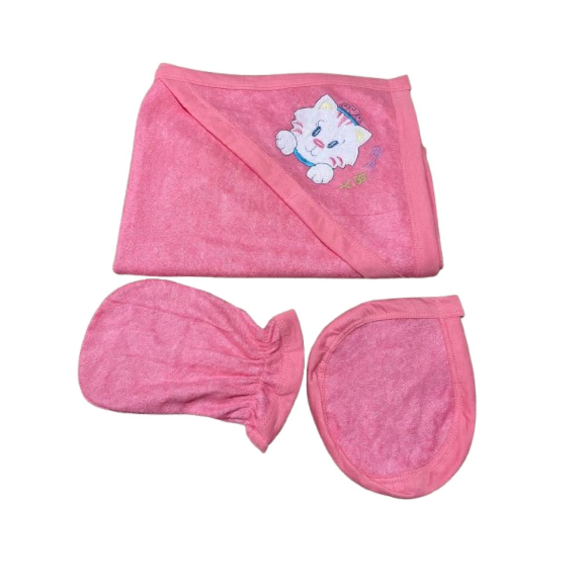 EUBEBE - Toalla Con Capucha Para Bebe color Rosado