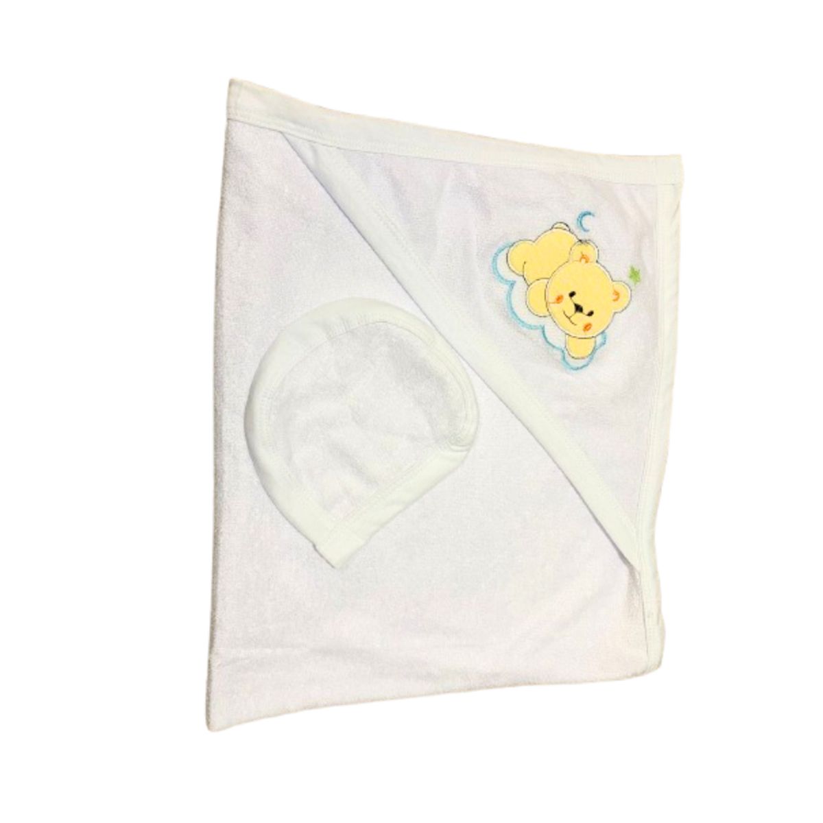 EUBEBE - Toalla Con Capucha Para Bebe color blanco