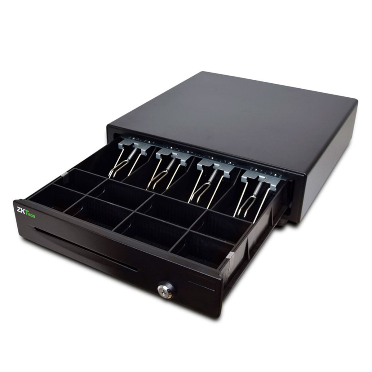 ZKTECO - ZKTECO ZKC0408 Caja metálica para efectivo con 4 espacios