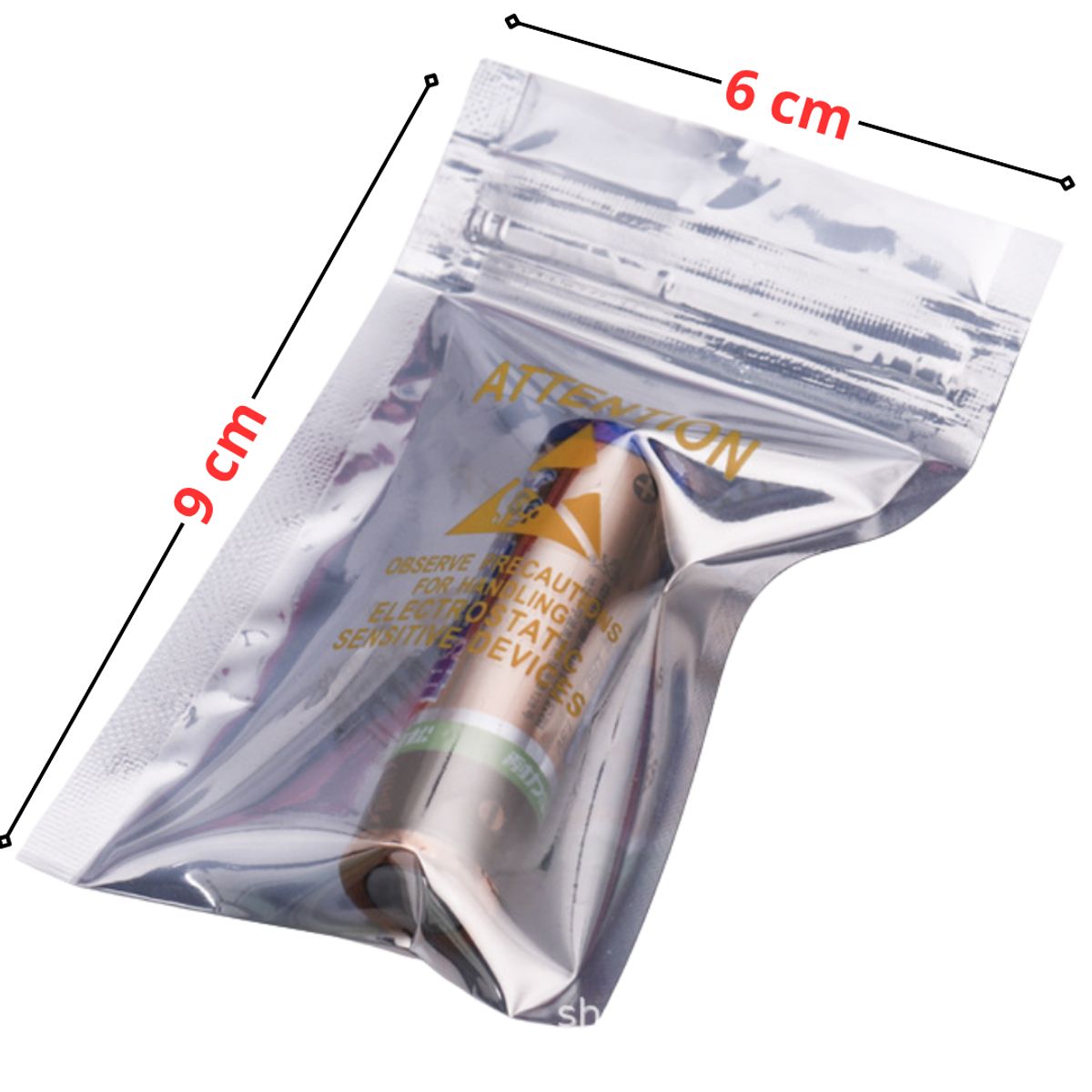 GENERICO - Pack 20 Bolsas Antiestática Autosellante 6x9 cm Componente Electronico