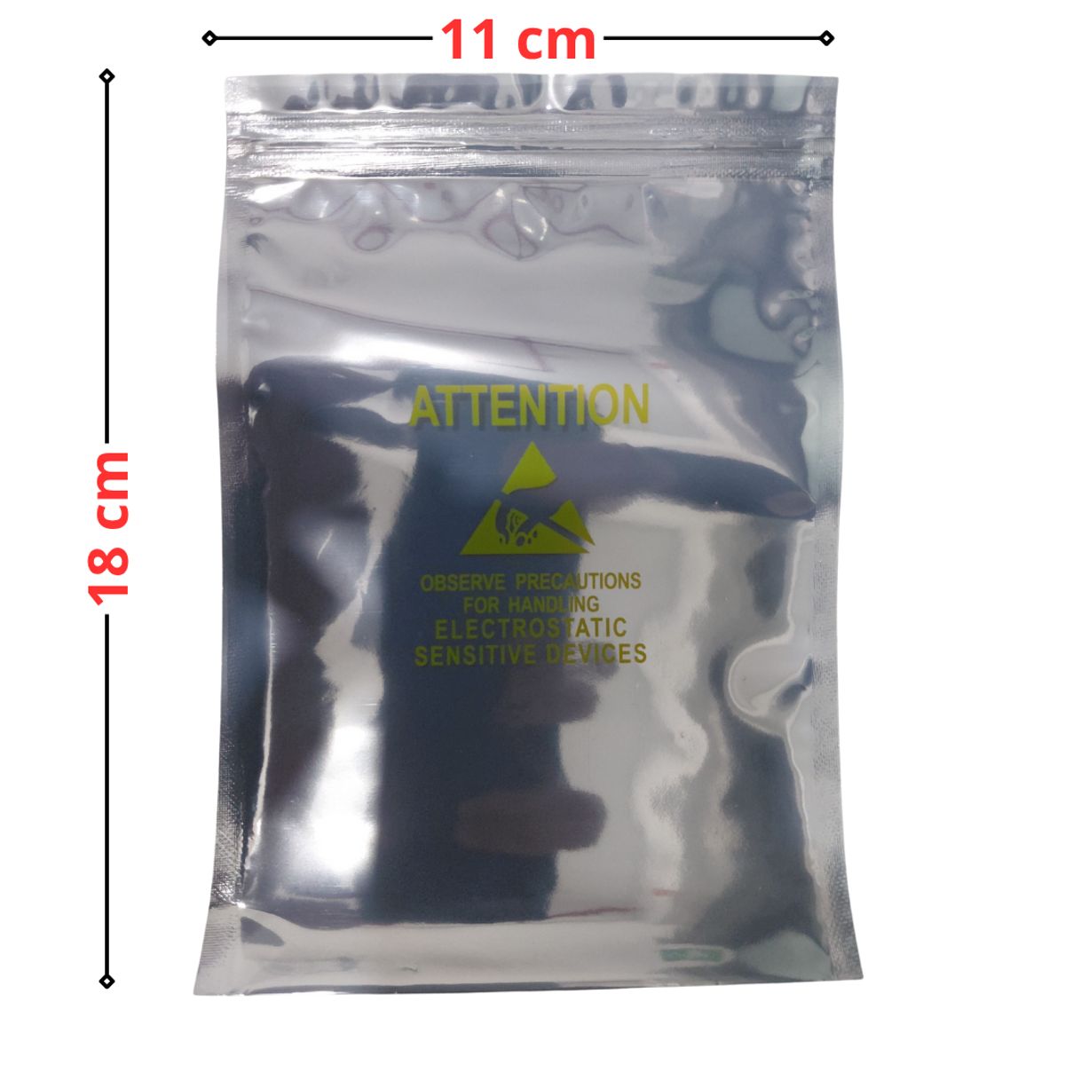 GENERICO - Pack 20 Bolsa Antiestática Autosellante 11x18cm Protección Electrónica