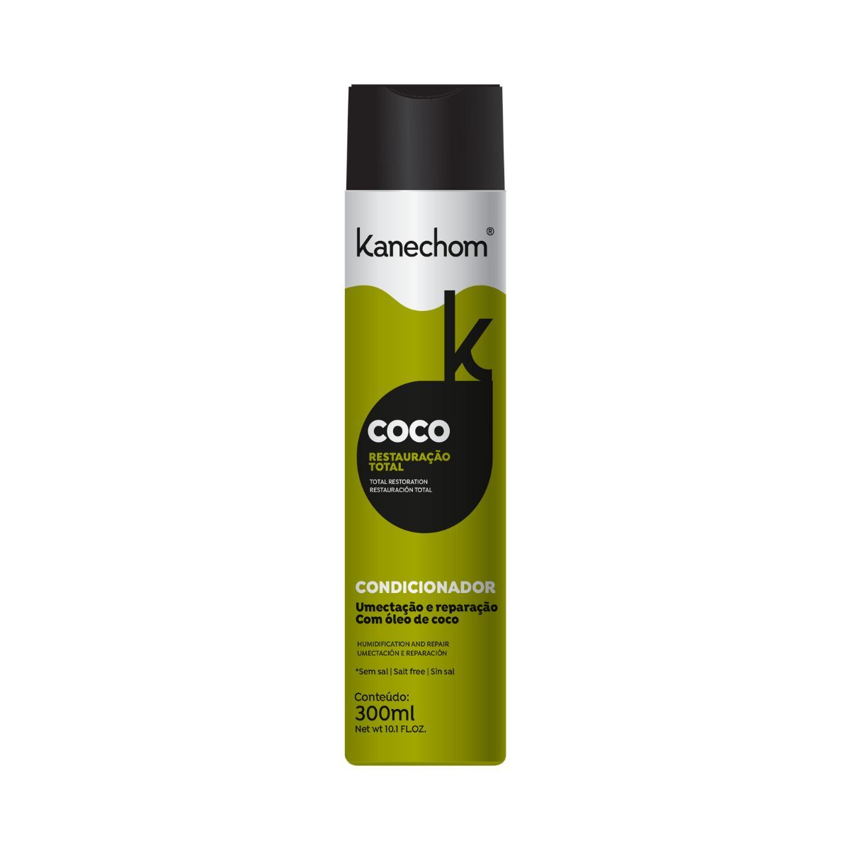 KANECHOM - Shampoo Acondicionador Coco Kanechom 300ml Duo Pack + Dispensador