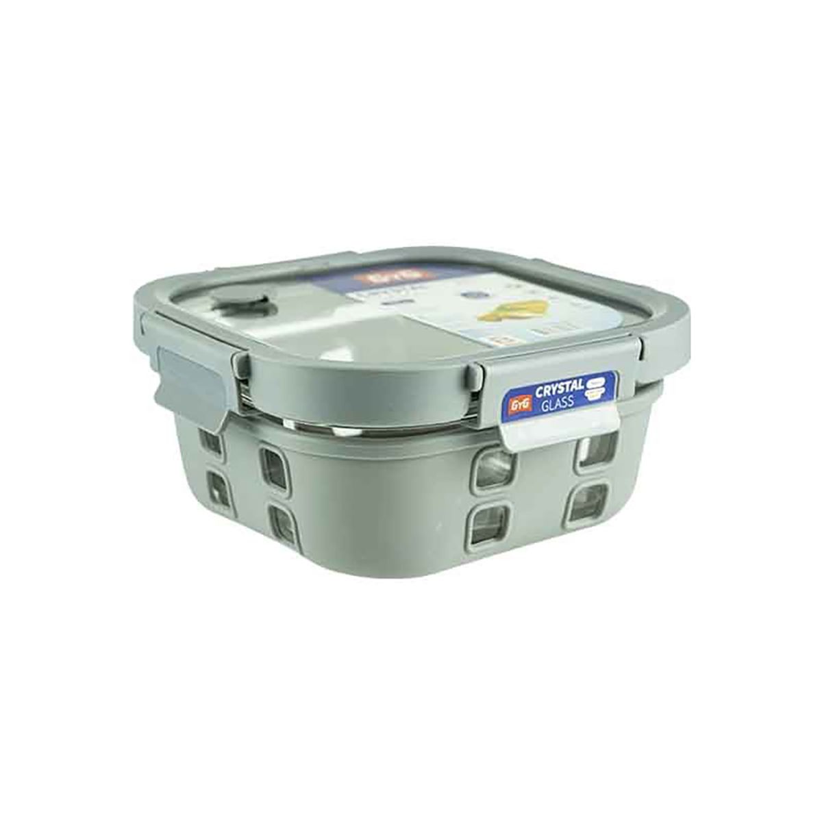 BASA - Taper Cuadrado CrystalGlass Basa con funda 750 ml Gris