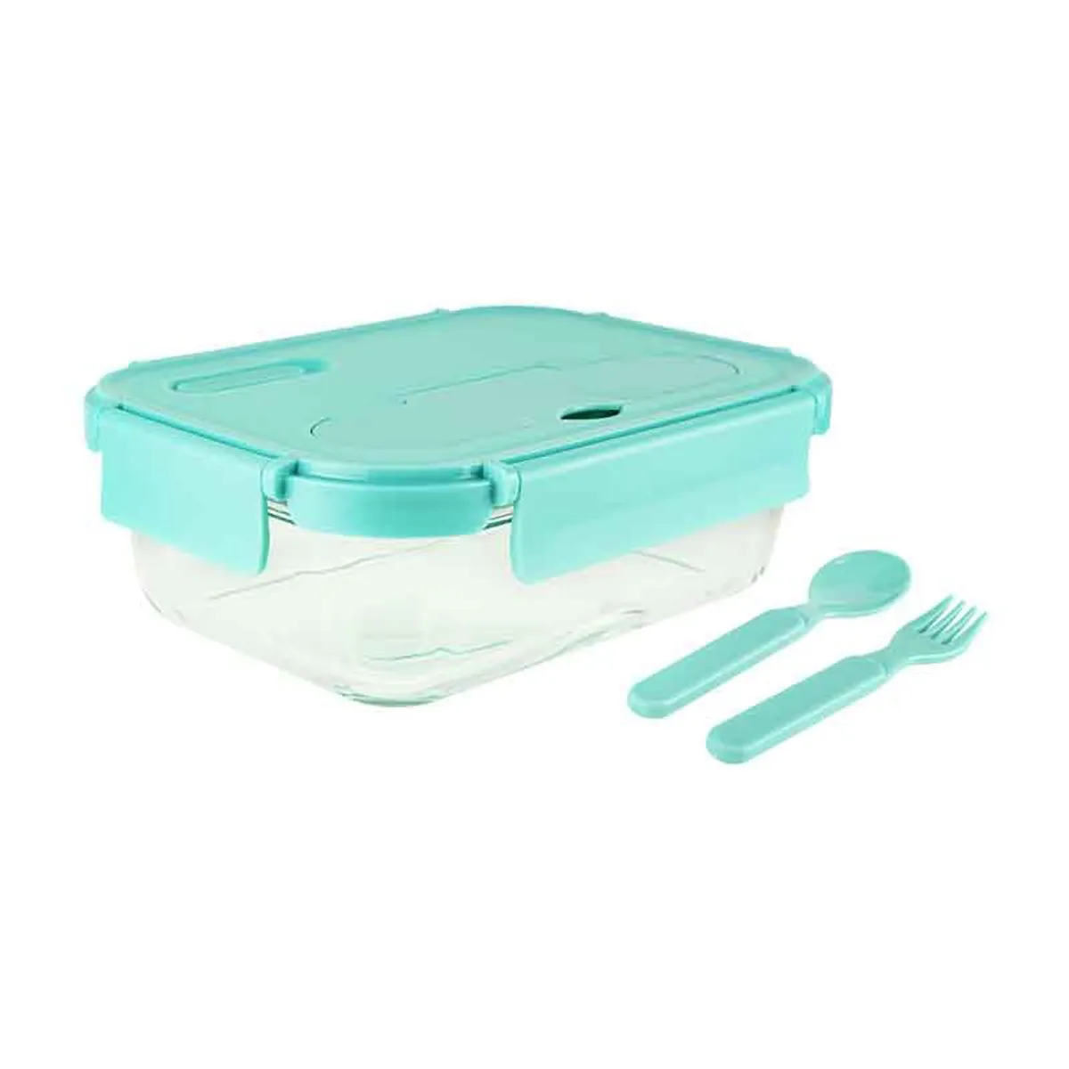 BASA - Taper con Cubiertos Basa CrystalGlass Rectangular 1 L Verde Hade