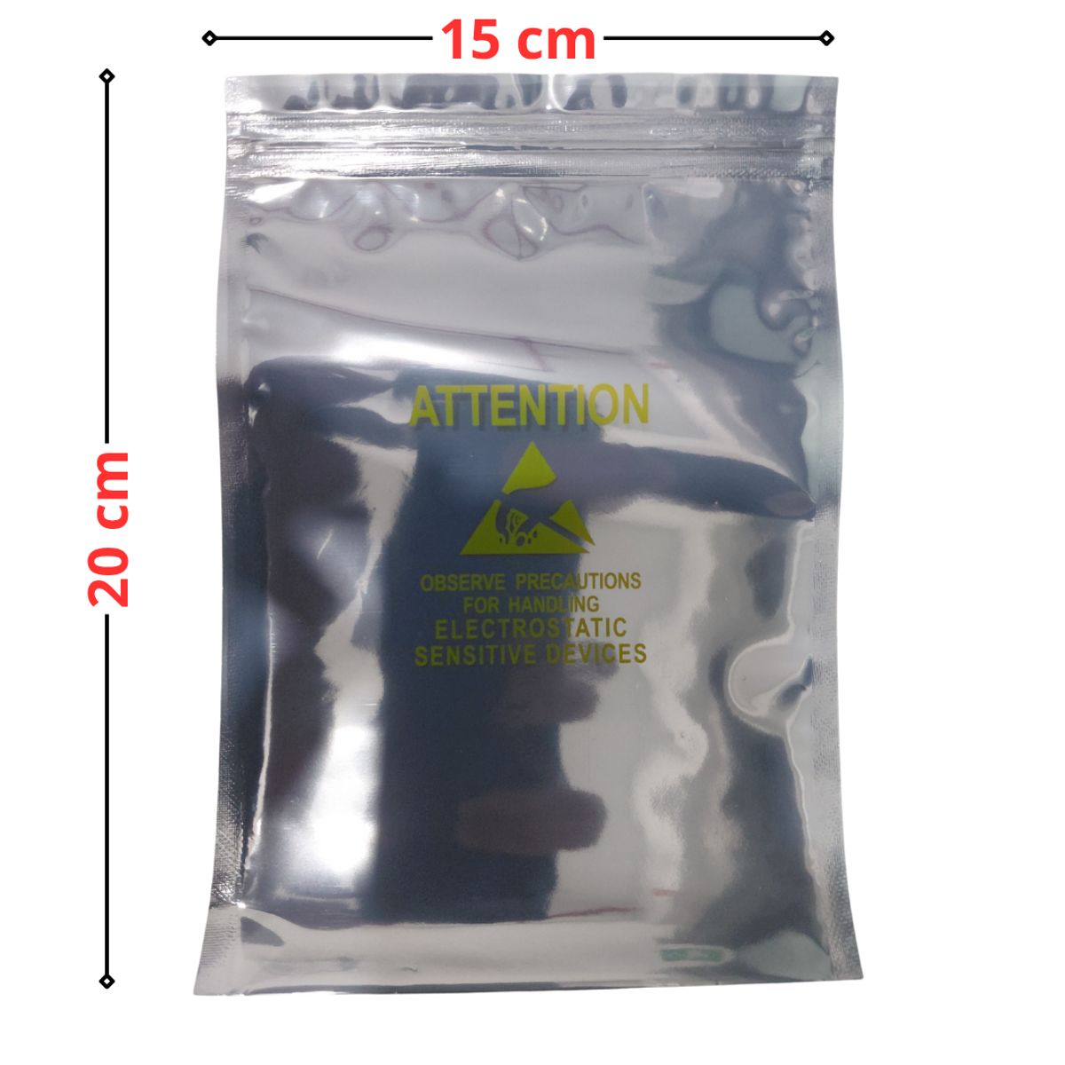 GENERICO - Pack 20 Bolsa Antiestática Autosellante 15x20cm Protección Electrónica