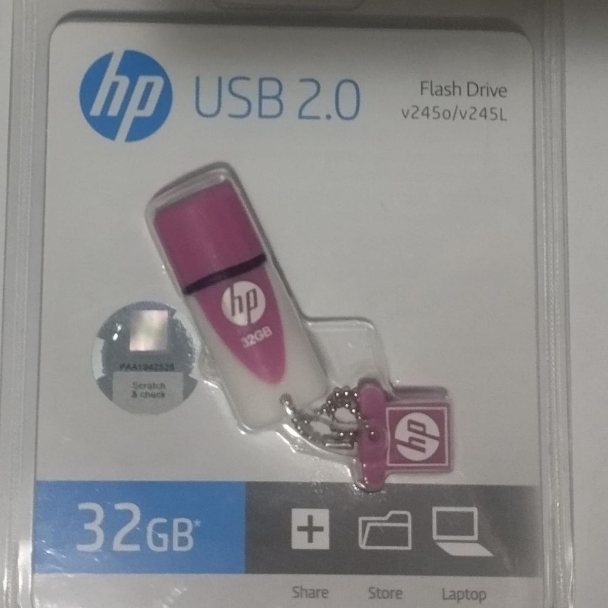 HP - Memoria Usb Hp V245 32Gb - ROSADO-BLANCO
