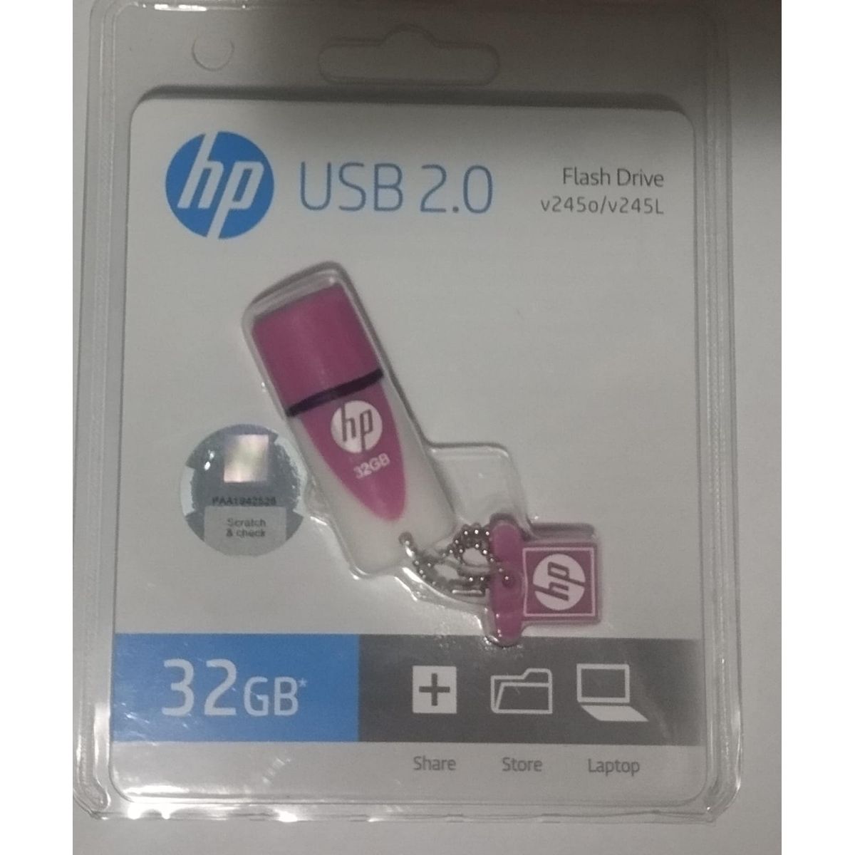 HP - Memoria Usb Hp V245 32Gb - ROSADO-BLANCO