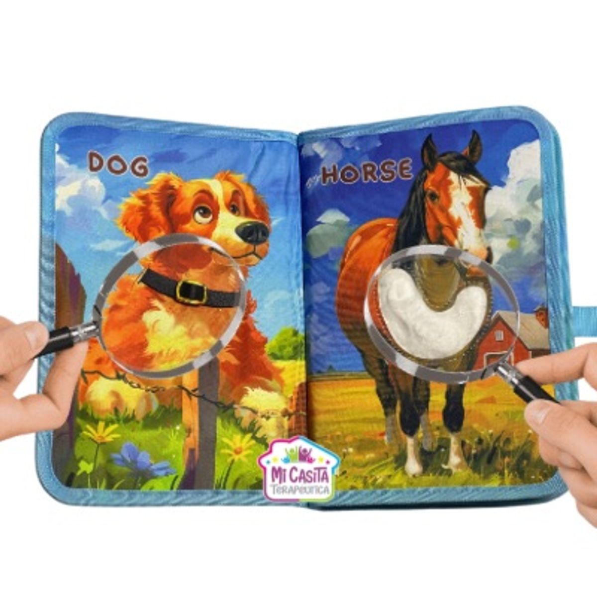 GENERICO - Libro Sensorial de texturas Animales de la granja