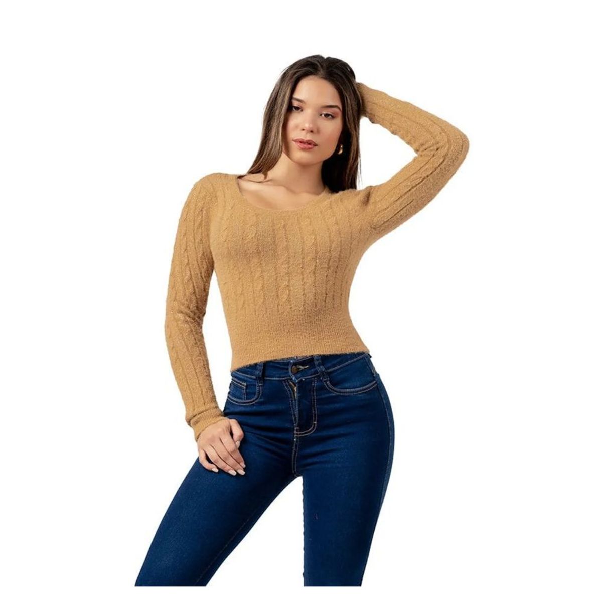 GENERICO - Chompa Cardigan Abrigo Angora Cachemira High Quality para Dama Mujer