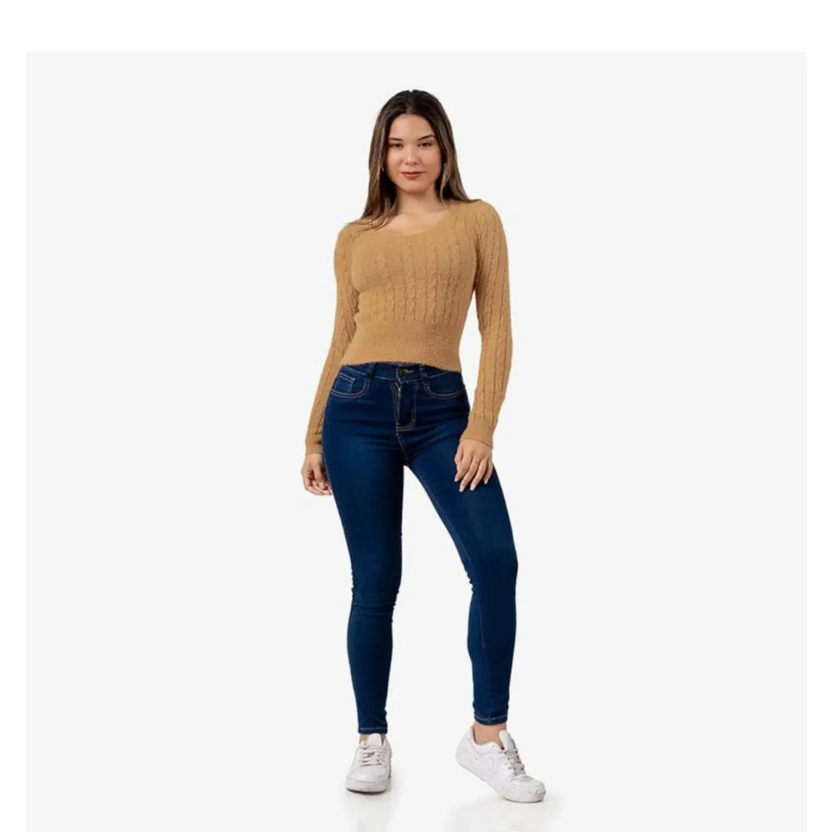 GENERICO - Chompa Cardigan Abrigo Angora Cachemira High Quality para Dama Mujer