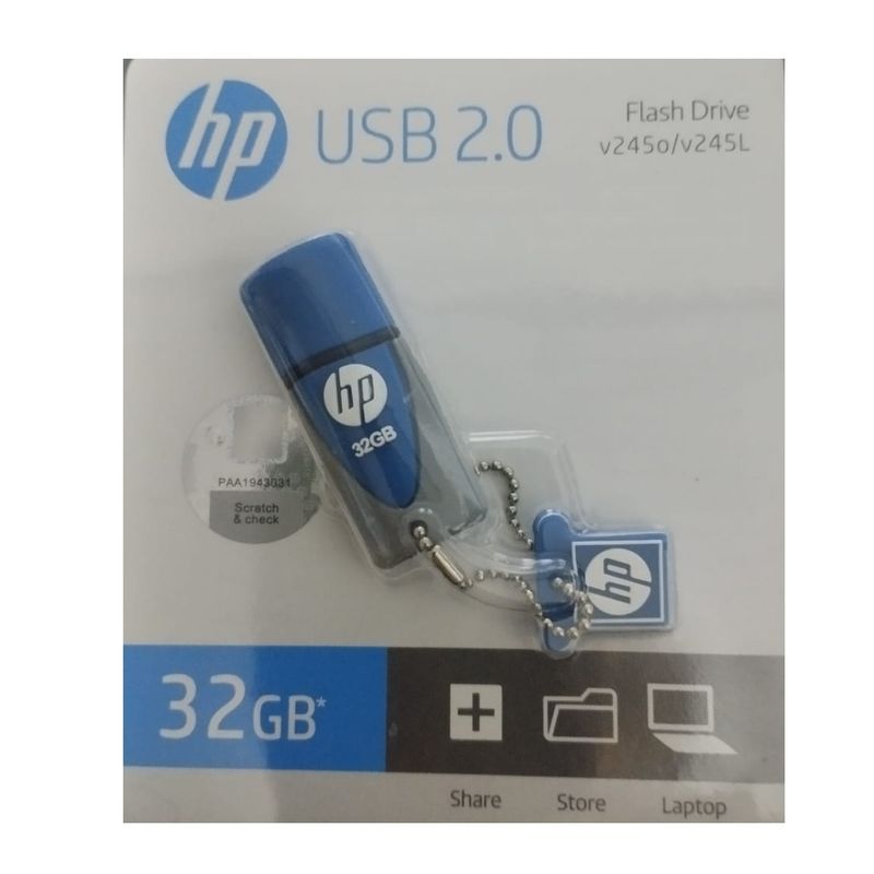 HP - Memoria Usb Hp V245 32Gb - AZUL-GRIS