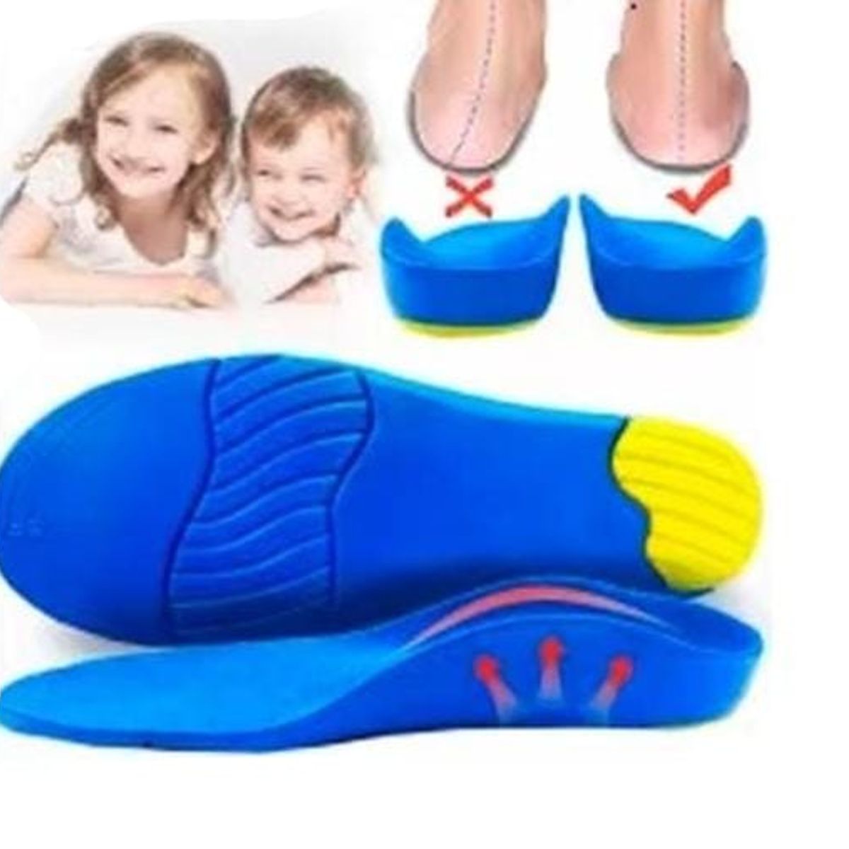 GENERICO - Plantillas de Gel Corrector Ortopédicas Niños