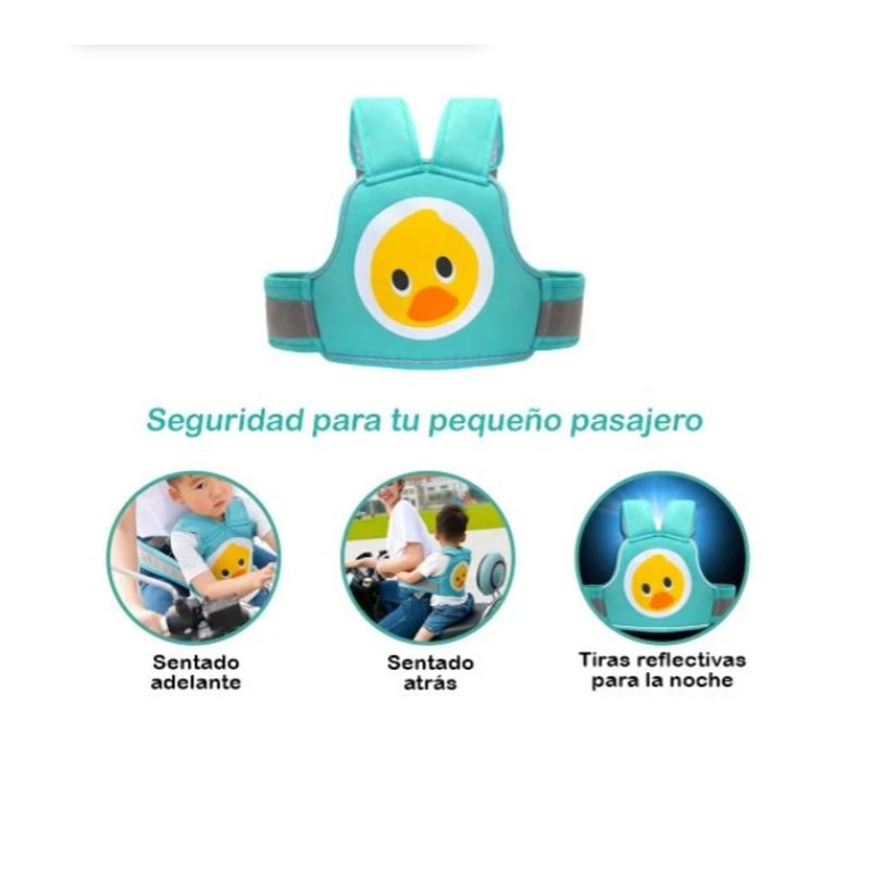 GENERICO - CINTURÓN DE SEGURIDAD PARA BEBÉS PORTABEBÉS PATO