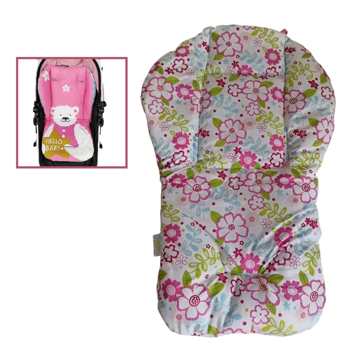 GENERICO - COJIN ASIENTO SUAVE PARA COCHE DE BEBÉ DISEÑO NIÑAS